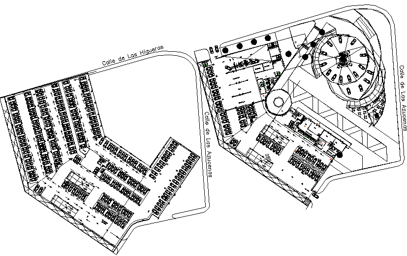 Commercial Building Plan DWG with Structure Layout Design File