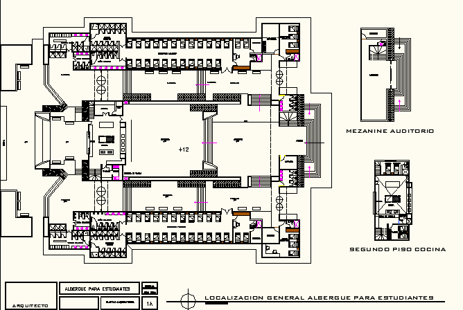 Commercial working plan detail dwg file