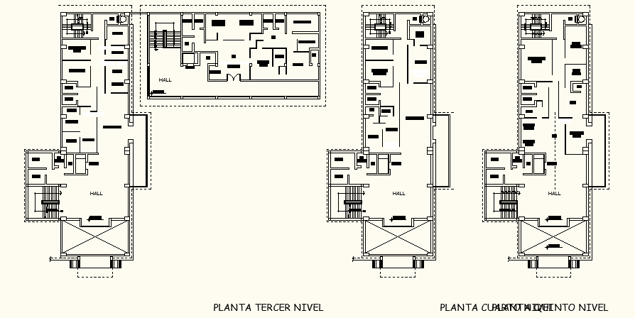 Commercial working plan detail dwg file