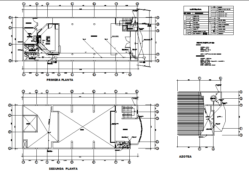 Commercial working plan detail dwg file
