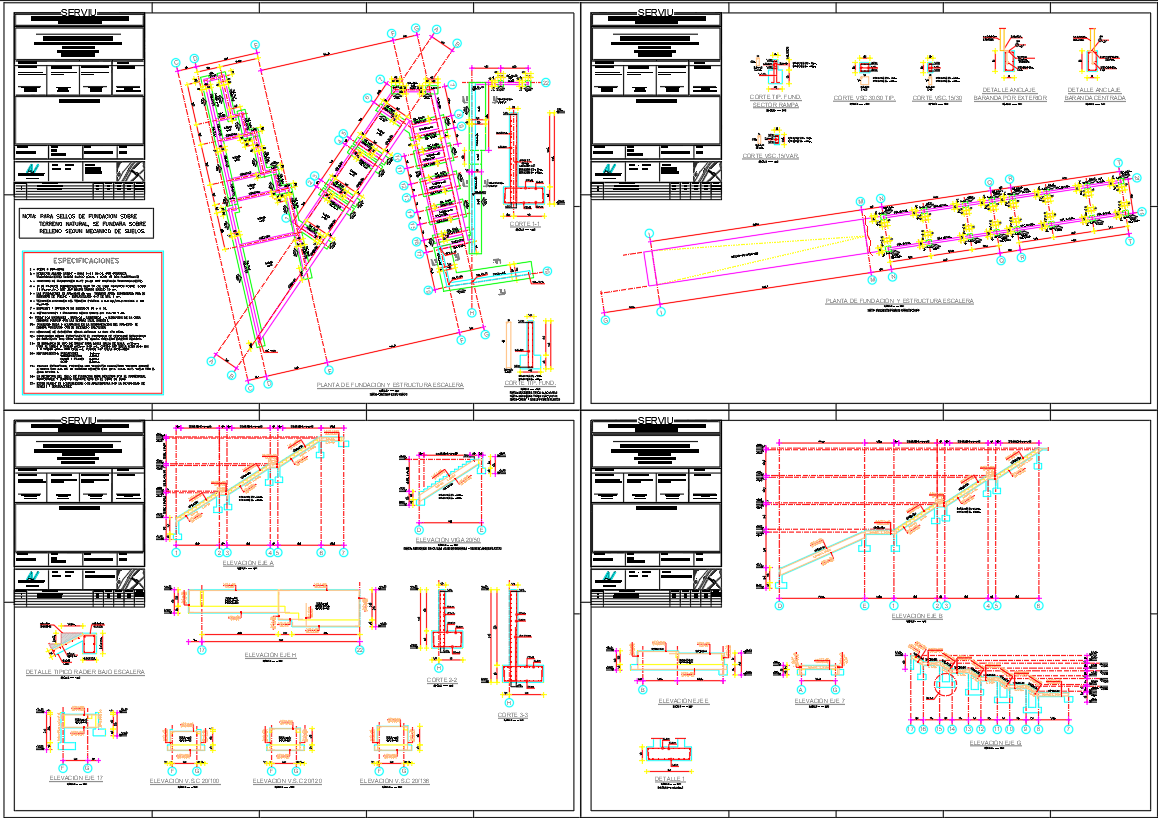 Commercial Architecture Slab and Steel Design DWG Drawing
