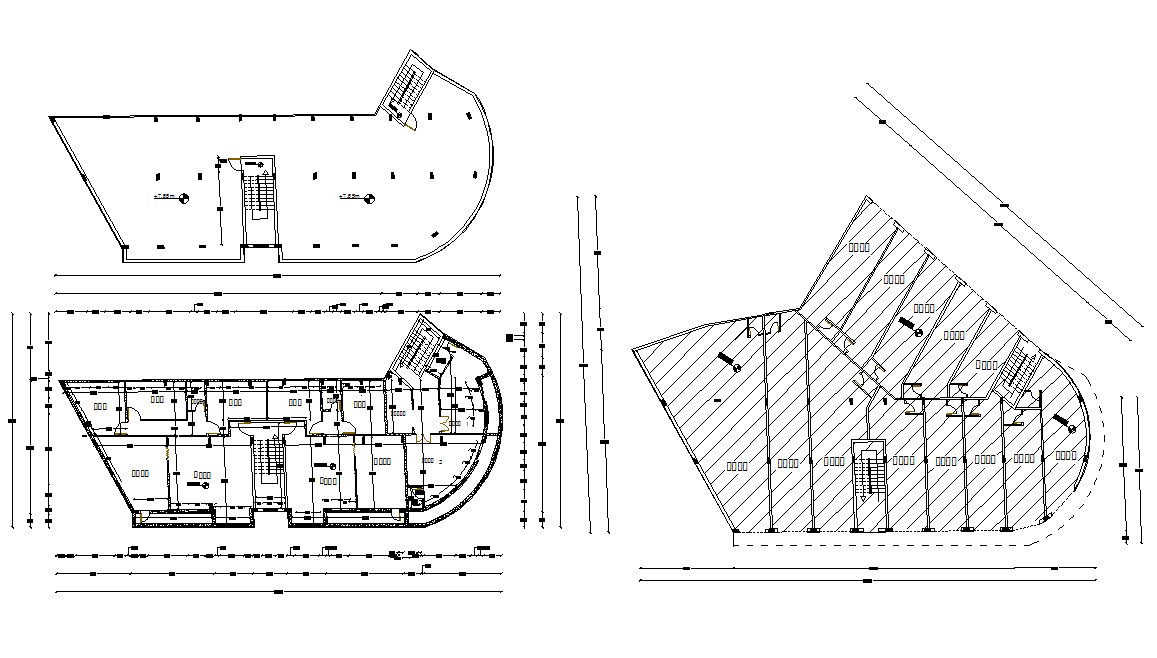 Commercial Building Design Layout CAD Plan