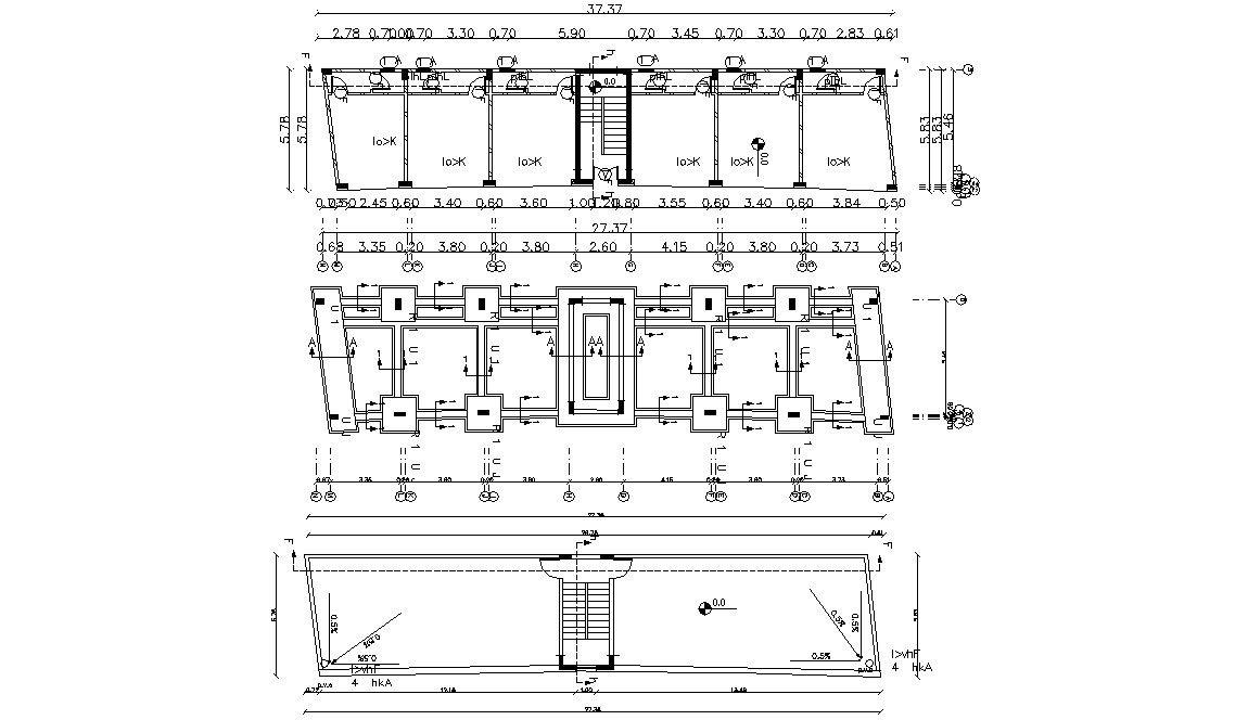 Commercial Building Plan With Working Drawing AutoCAD File