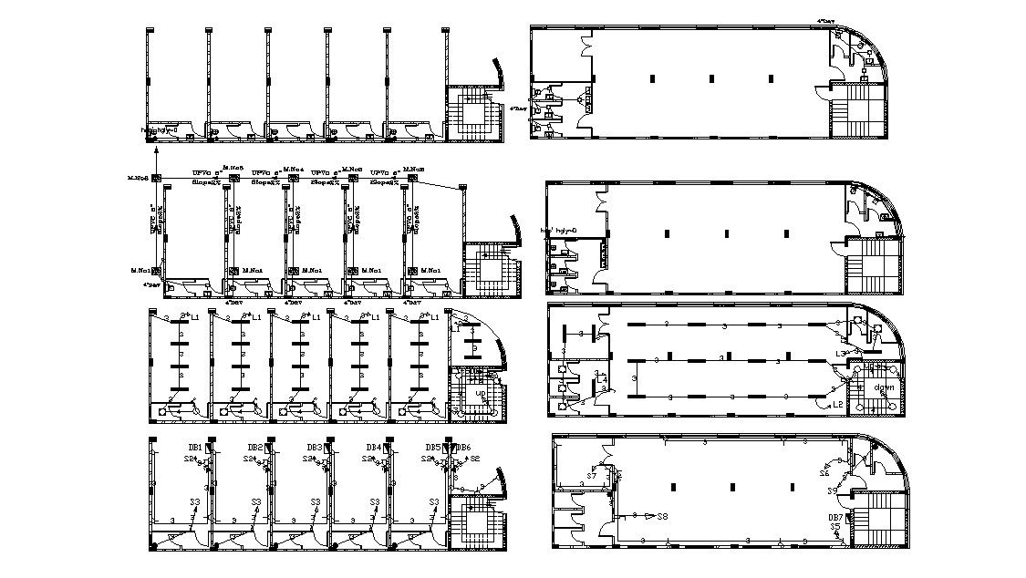 Commercial Building Plumbing And Electrical Plan Design