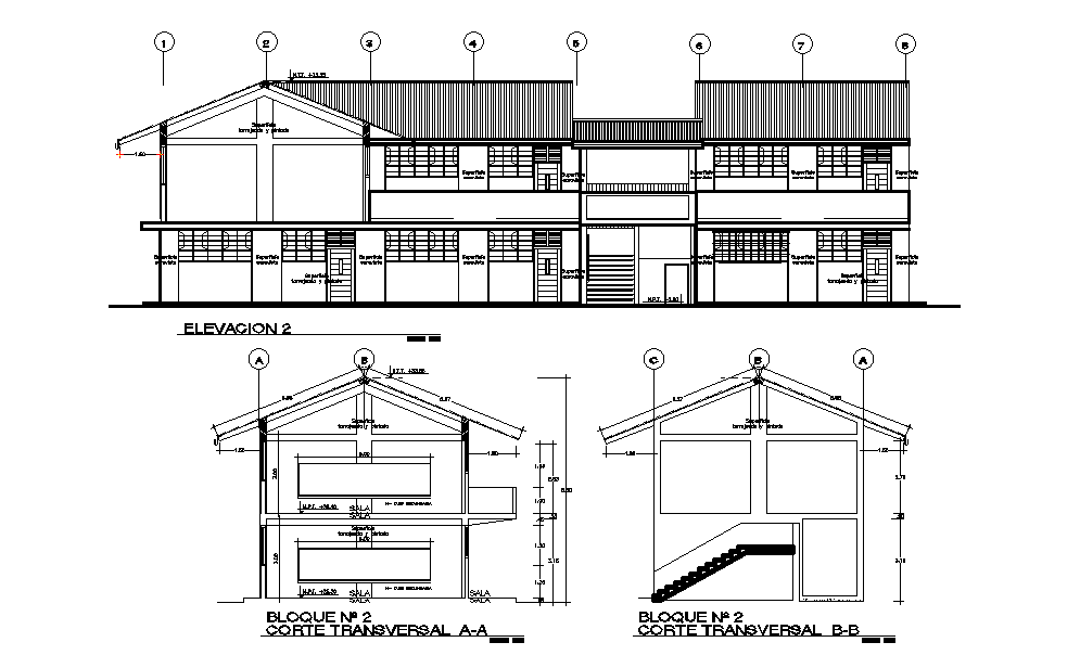 Commercial Building Sectional Drawing AutoCAD File Download DWG File