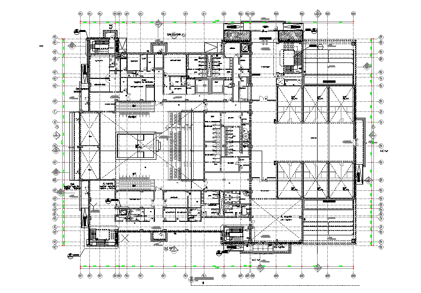 Commercial Office Floor Plan AutoCAD Drawing Download DWG File