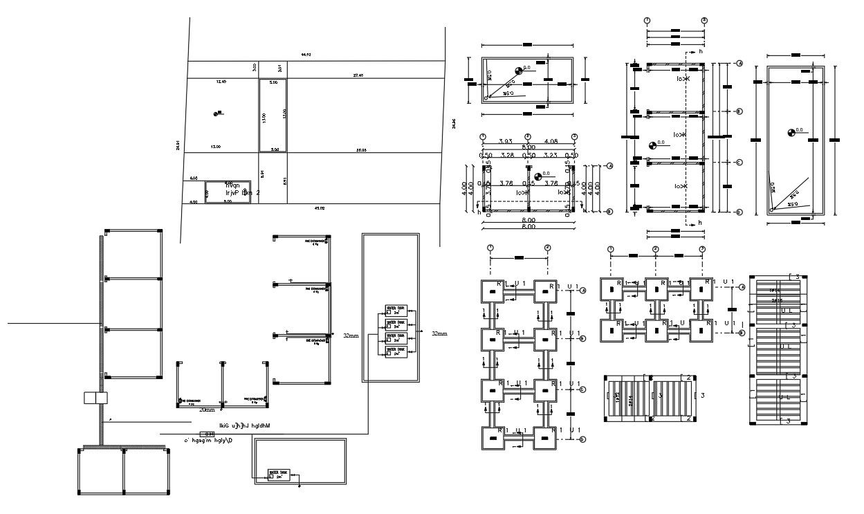 Commercial Shop Construction Working plan Free DWG File