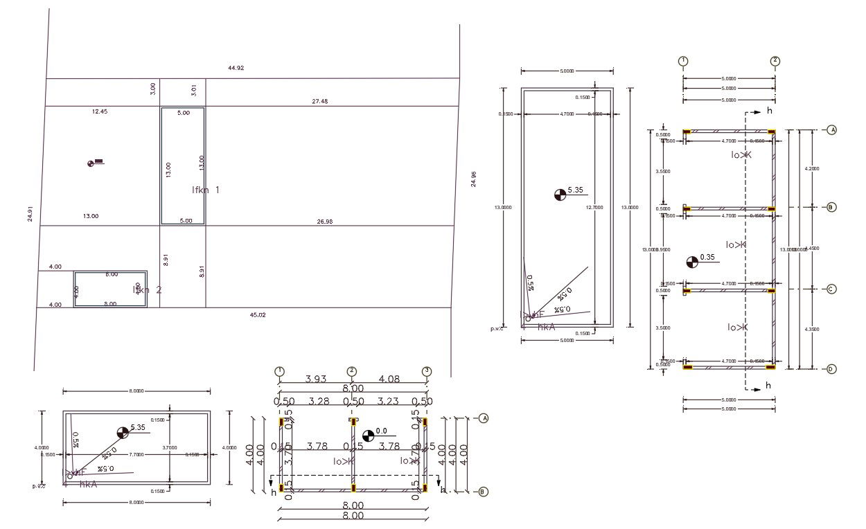 Commercial Shop Floor Plan CAD Drawing