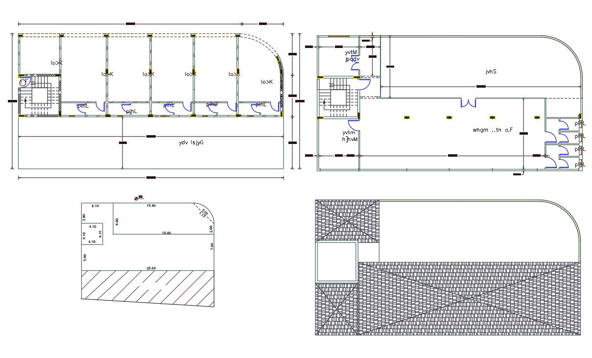 Commercial Shop Ground and First Floor Plan Design