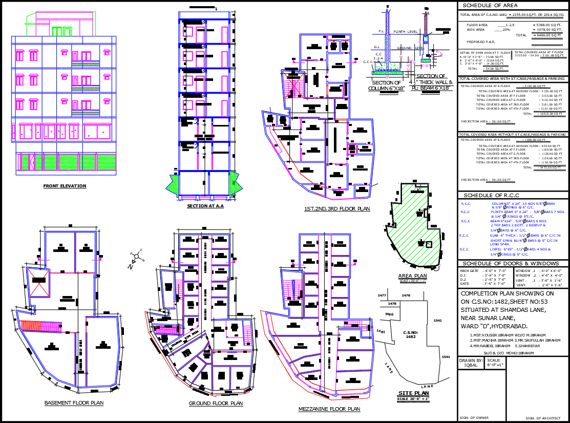 Commercial and Residential Building Plan in AutoCAD DWG