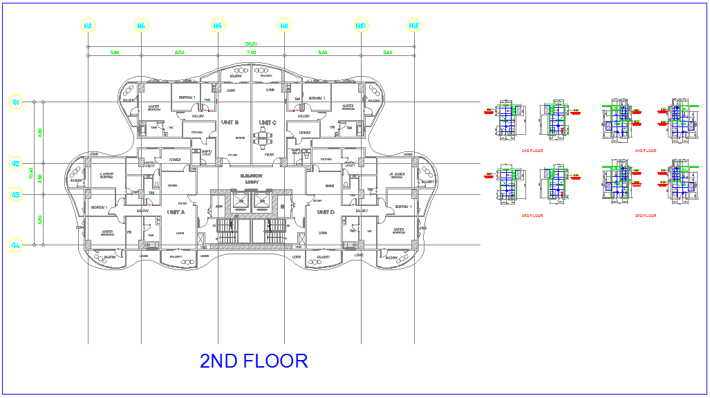 Common built view of tower for bathroom and toilet