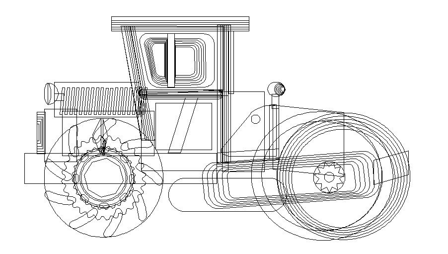 Common constructive vehicle block cad drawing details dwg file