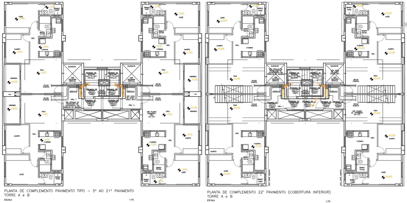 Floor Plan and Conduit Installation DWG on Wooden Board