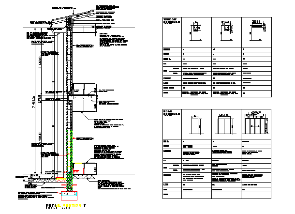 Complete sectional details dwg file