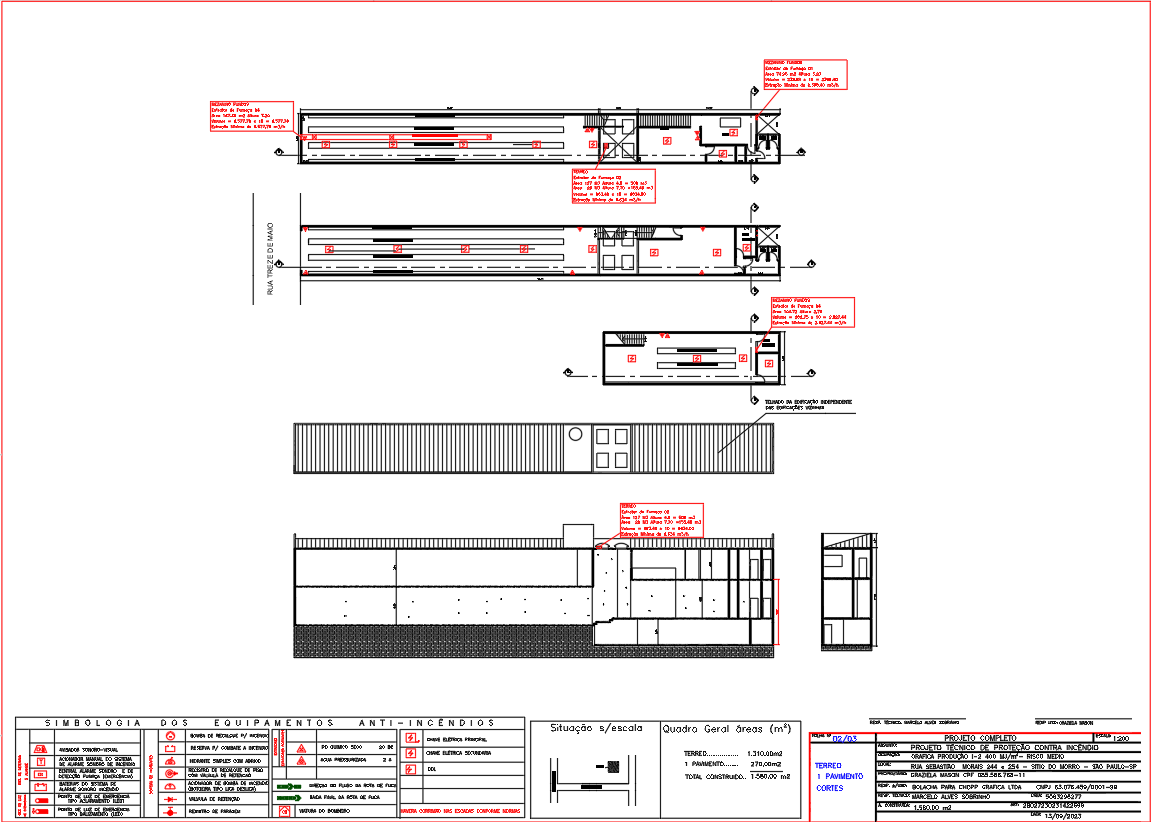 Fire Protection Project for Medium Risk Industry in DWG File