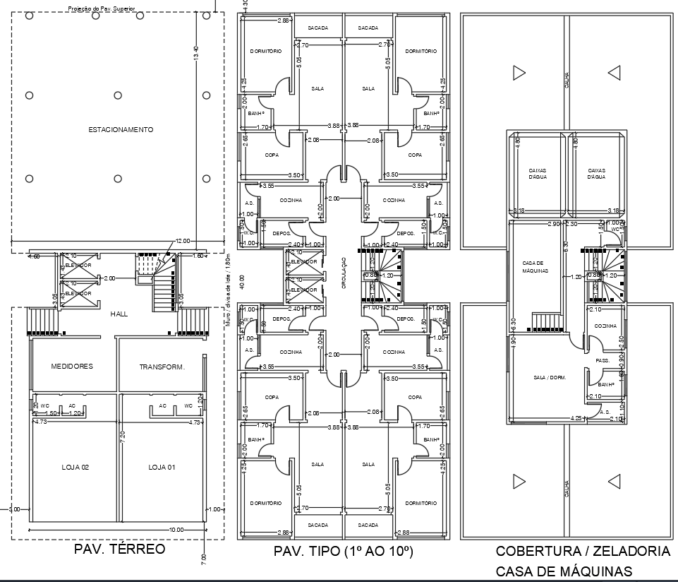 DWG File of Mixed-Use Building Design for Urban Layout