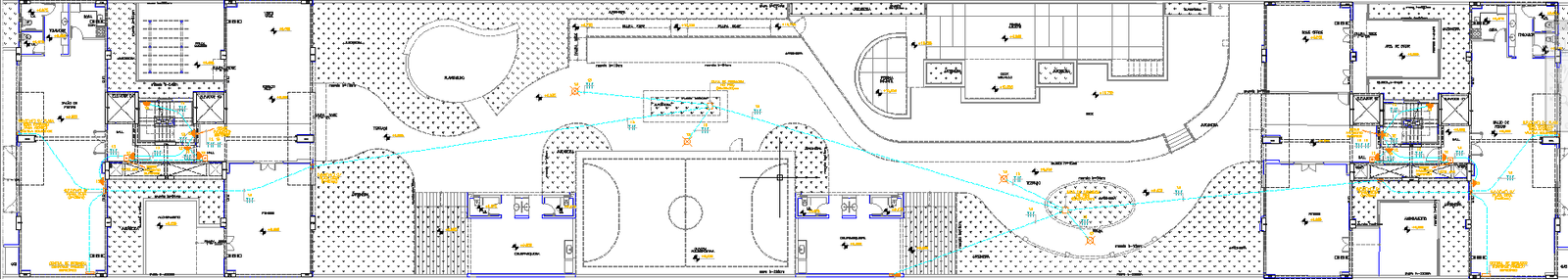 Complete Residential Layout DWG File with Garden Play Space