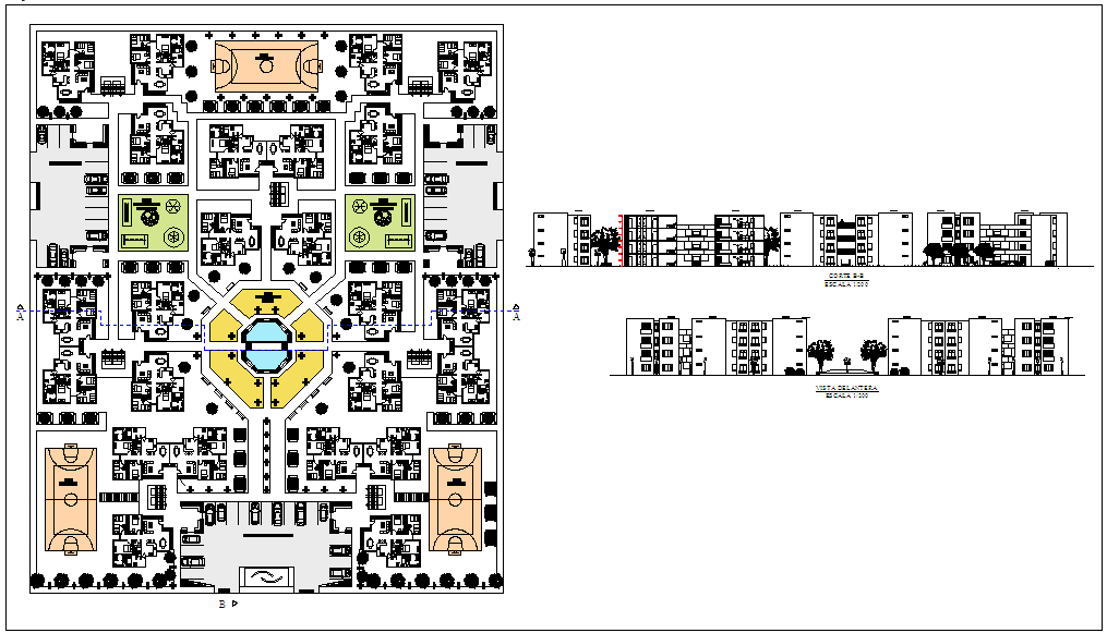 Complex housing design view