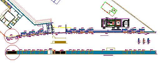 Compound wall design drawing of plot area