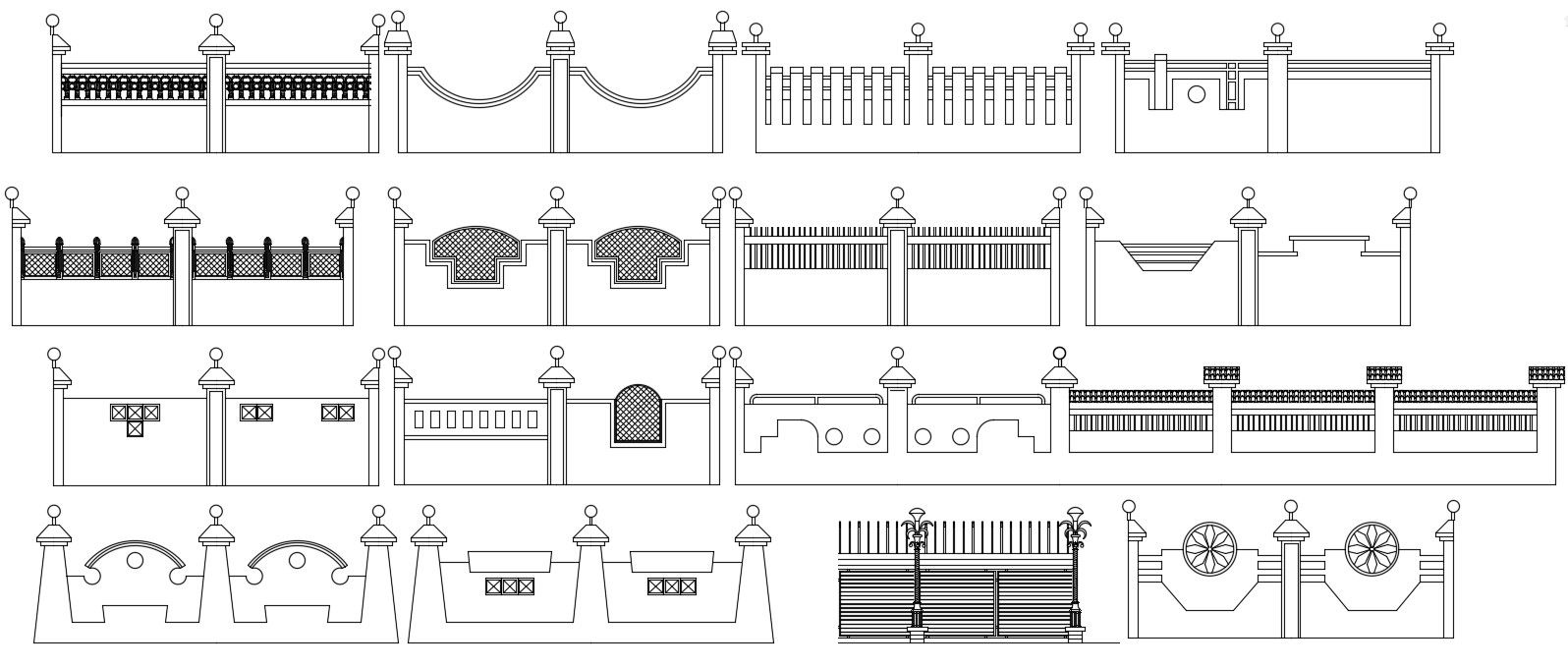 Compound wall detail drawing presented in this AutoCAD file. Download the AutoCAD file.
