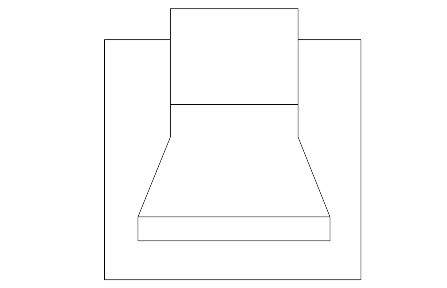 Computer table in AutoCAD 2D drawing, dwg file, CAD file