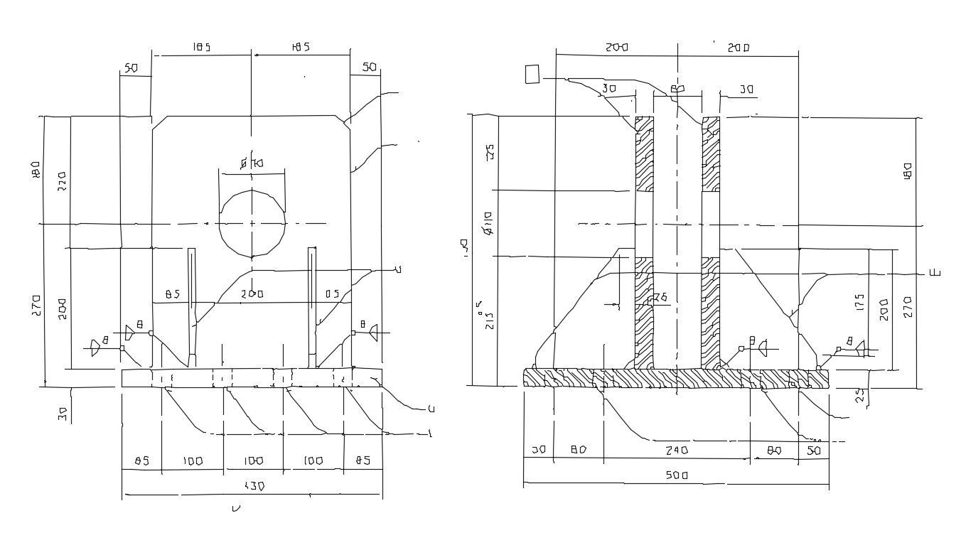 Concrete Structures CAD Drawing