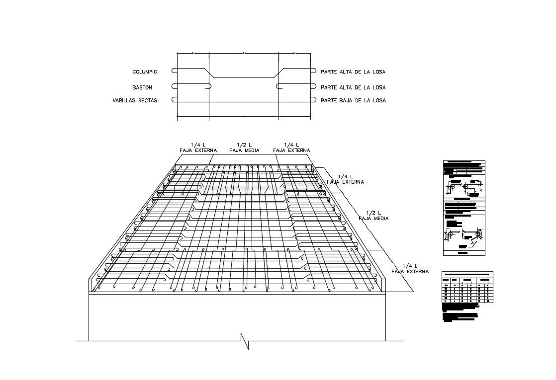 Concrete armed structure cad drawing details dwg file