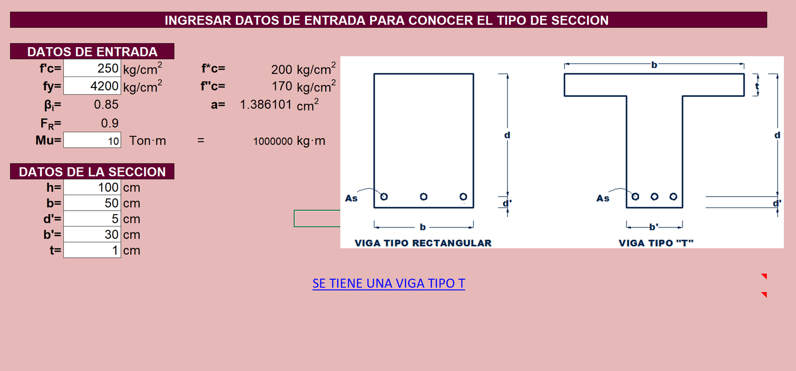 Concrete beam design plan detail dwg.