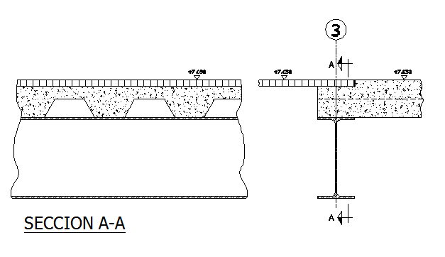 Concrete slab constructive details dwg file