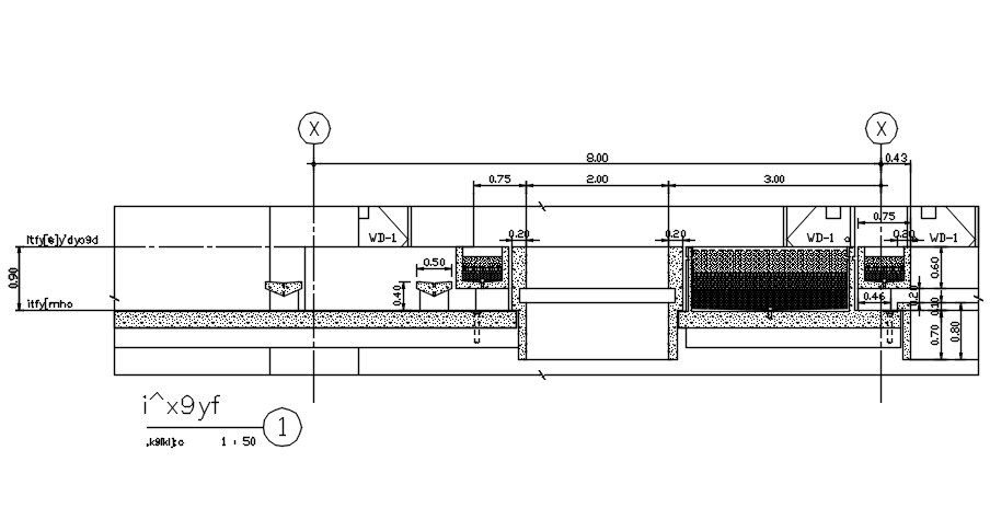 Concrete slab section details are given in this AutoCAD 2D DWG file.Download the free AutoCAD 2D DWG file.
