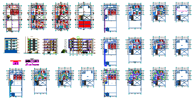Condominium flat design drawing project