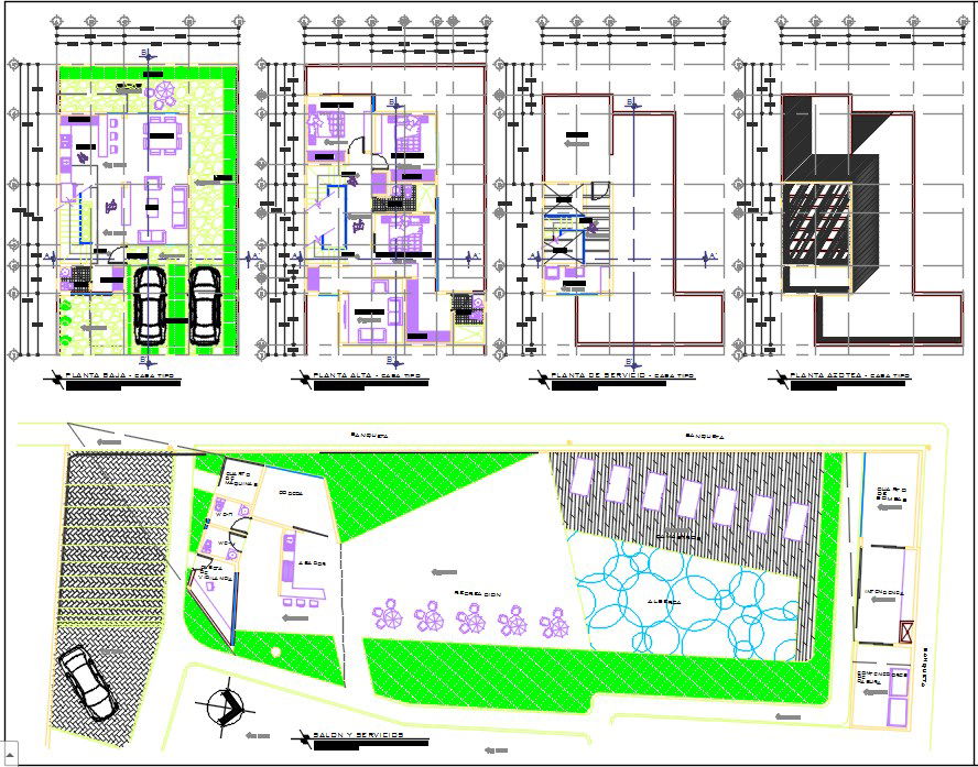 Condominium horizontal plan dwg.