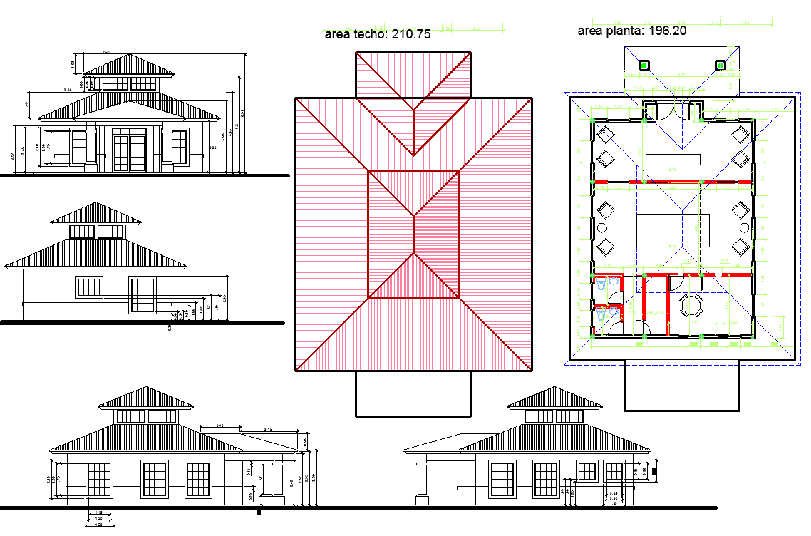Condominium office structure plan detail view dwg file