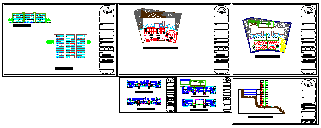 Condominium vertical architectural plans design drawing
