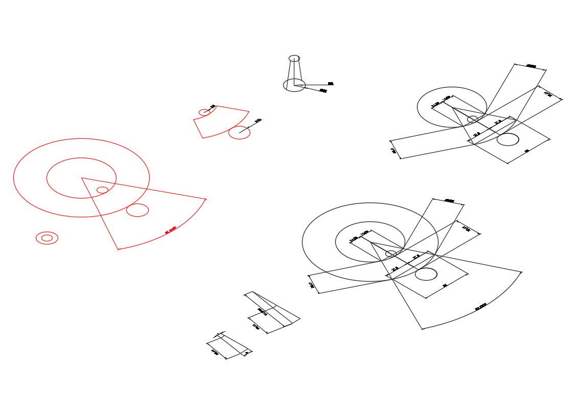 Cone copies blocks cad drawing details dwg file