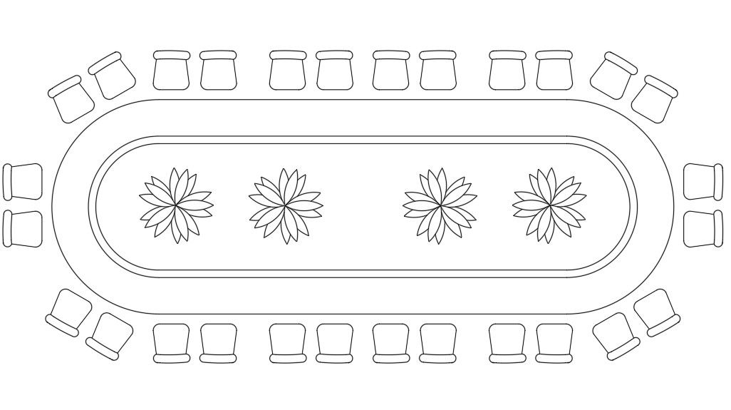 Conference Table CAD Block