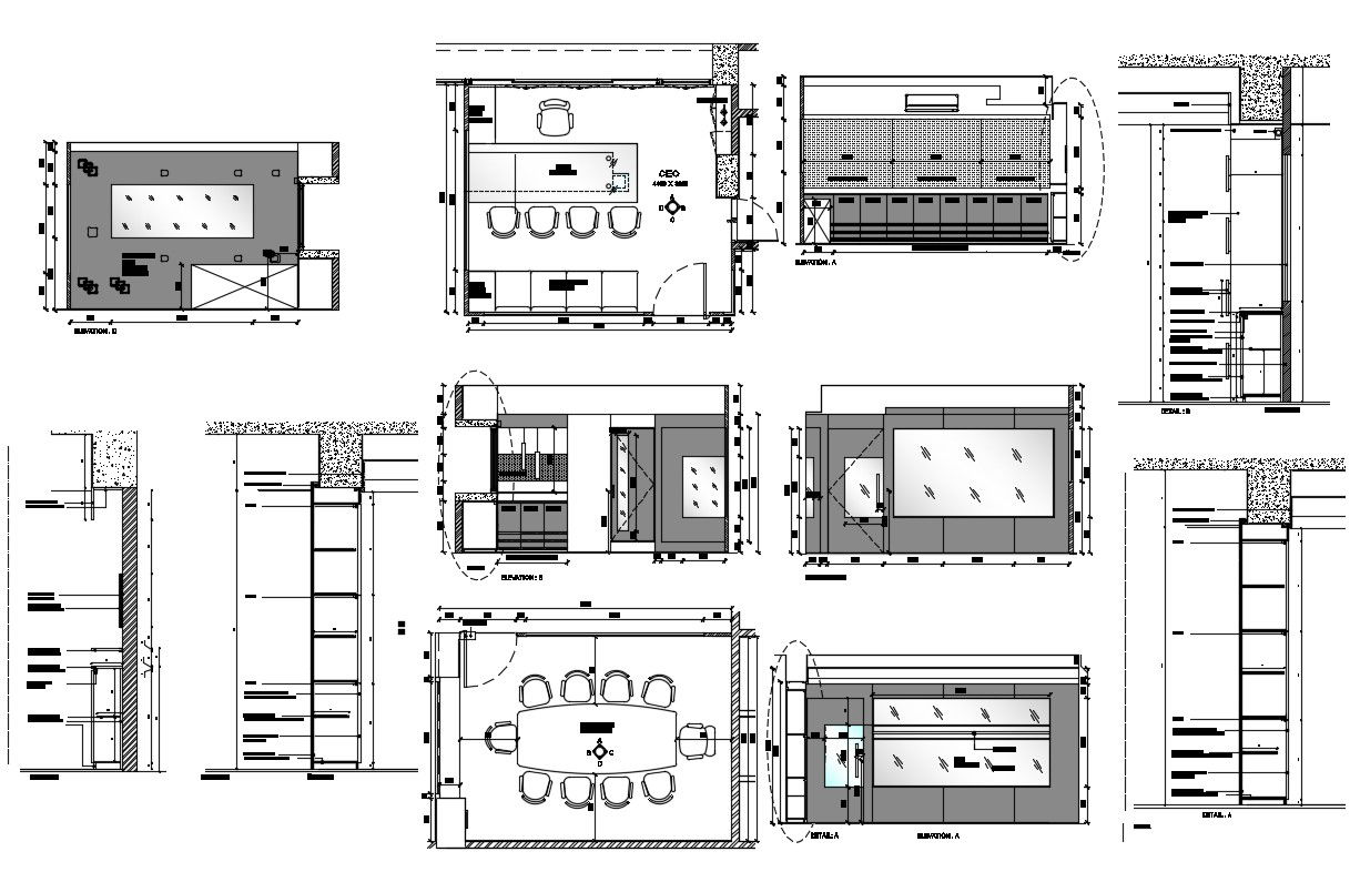 Commercial Office Plan DWG file