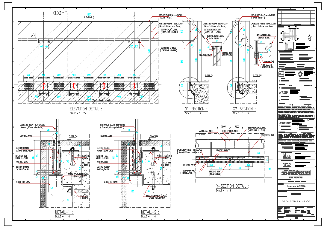 Connection detail of pipeline and structure view detail dwg file