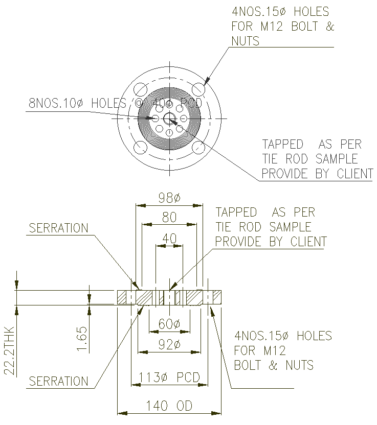 Connector Detail DWG AutoCAD file