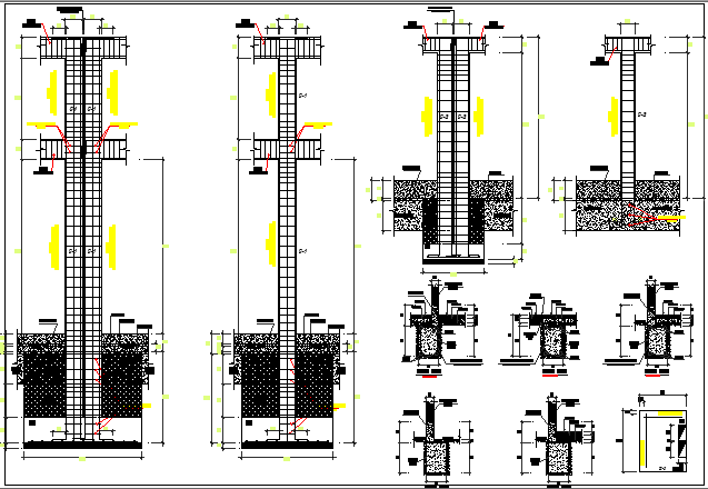 Constitution Details of Garage Architecture Design dwg file