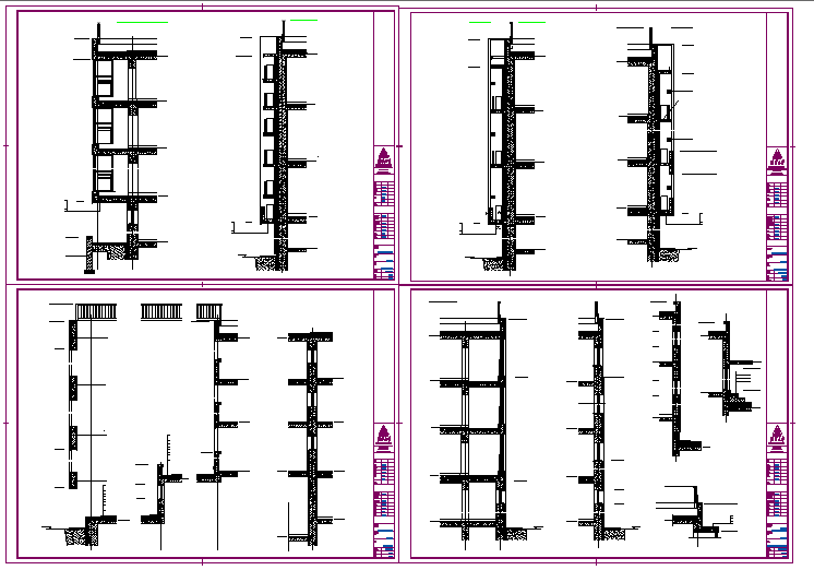 Construction Beam & Section & Column Detail