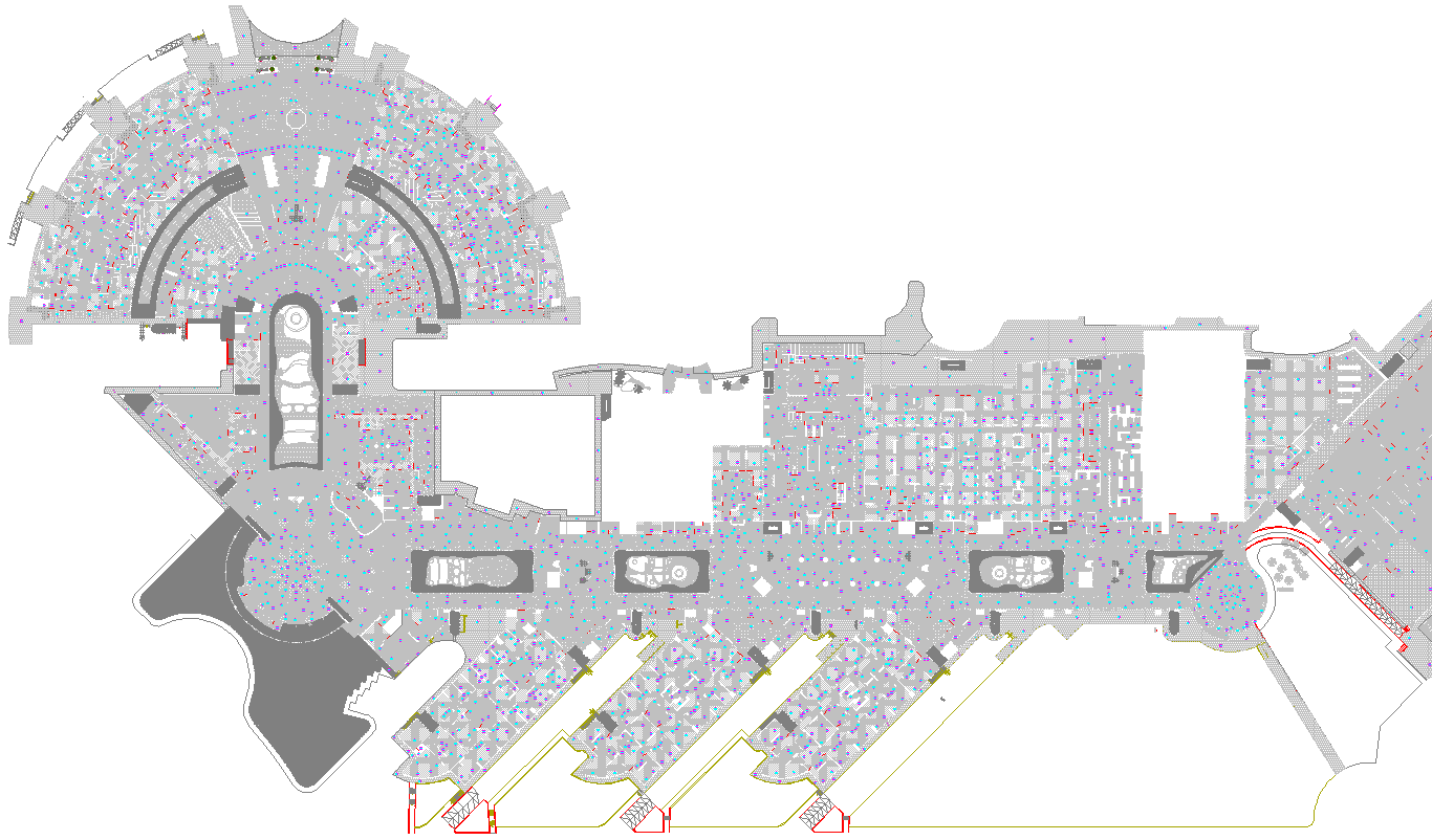 Construction Details of First Floor of Resort dwg file