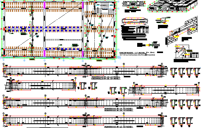 Construction Details of Multi-Purpose Super Market dwg file