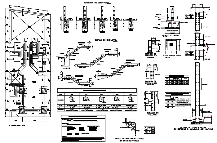 Construction building plan detail dwg file