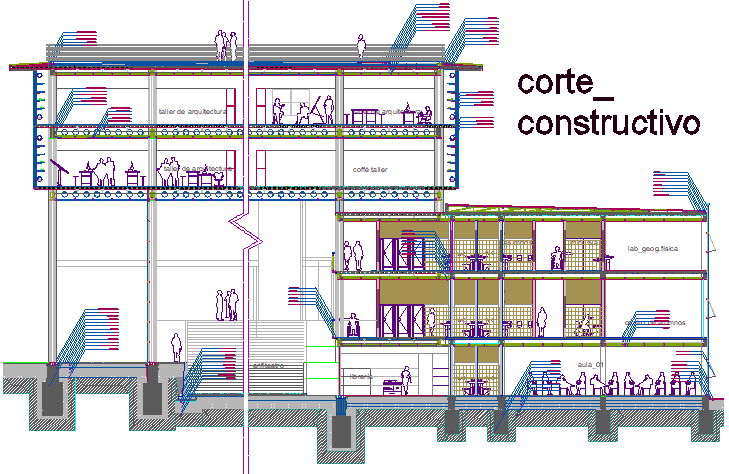 Construction detail architecture faculty construction detail dwg file
