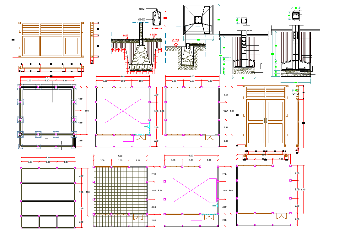 Construction detail dwg file