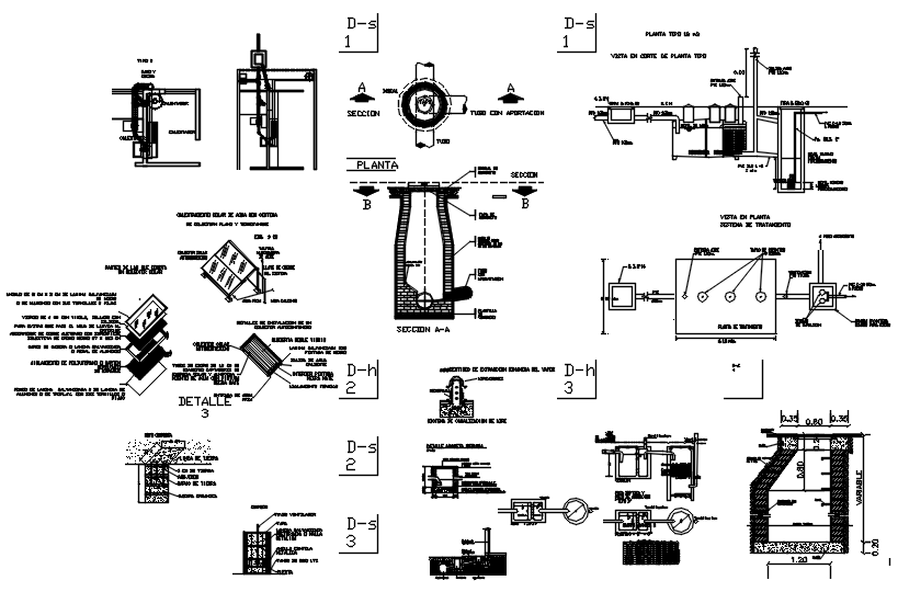 Construction detail in dwg file