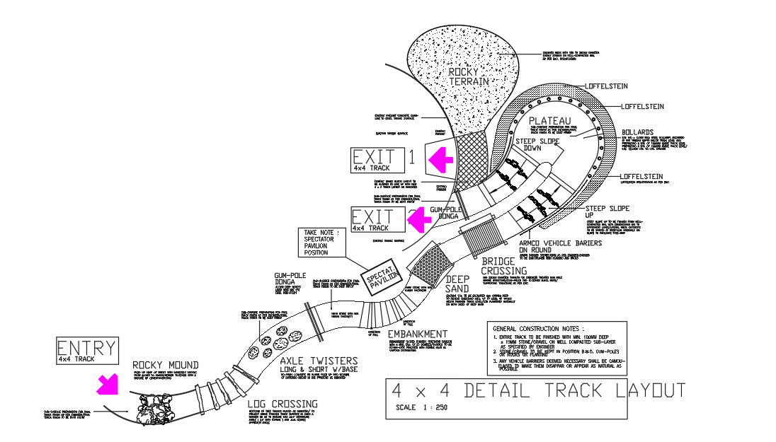 Construction detail layout
