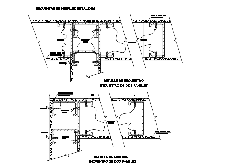 Construction detail layout and plan