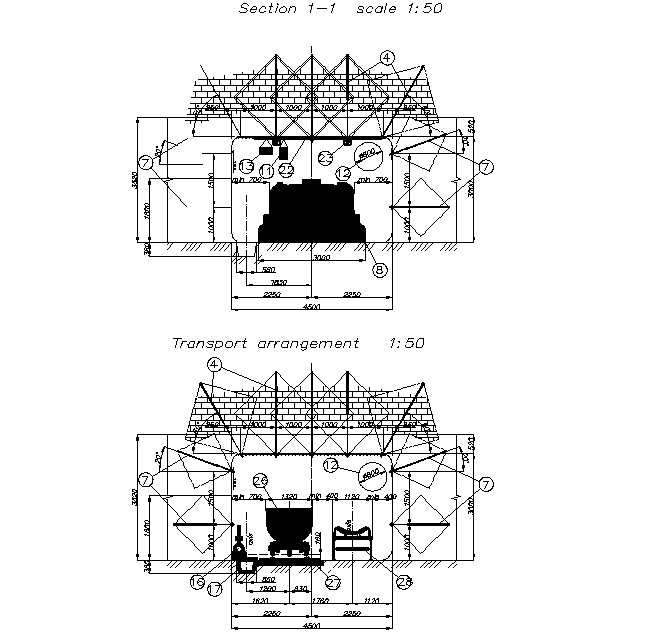 Construction detail layout plan dwg file